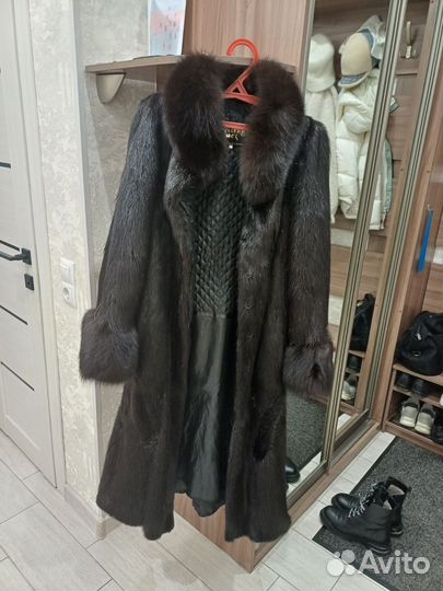 Шуба женская натуральная размер 48 50