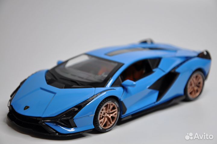 Модель автомобиля Lamborghini Sian спорткар металл