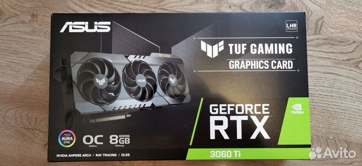 Видеокарта asus TUF Gaming RTX 3060 Ti 8Gb OC