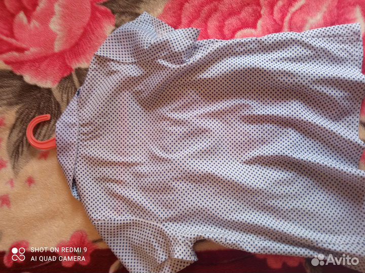 Рубашка школьная 140 девочки