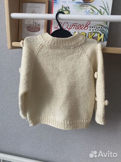 Свитер 86 для девочки ручная работа
