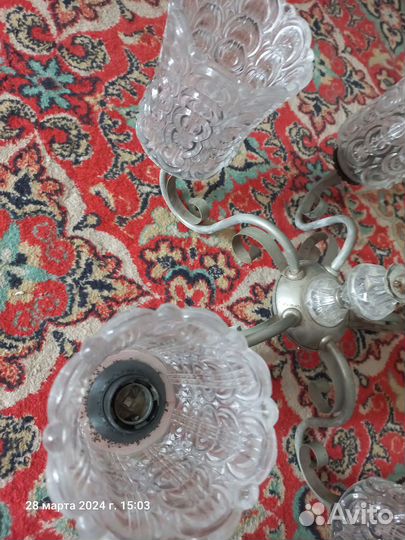 Люстра потолочная подвесная бу