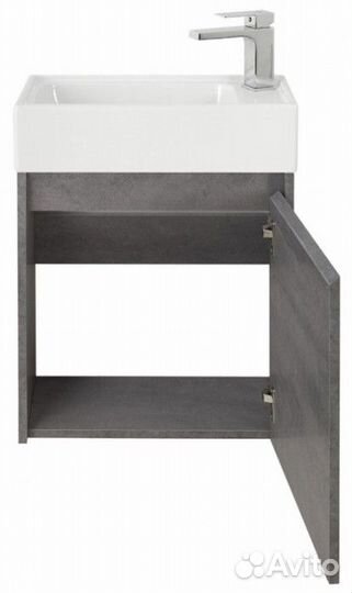 Тумба с раковиной BelBagno Kraft Mini 50R-7045-KL Cemento Grigio