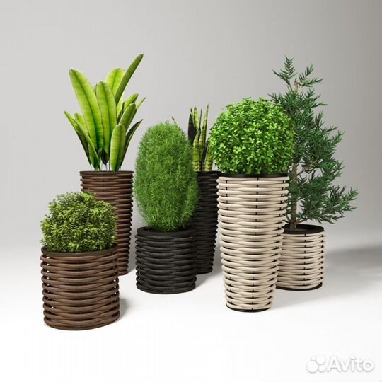 Вазоны для цветов, кашпо, корзина