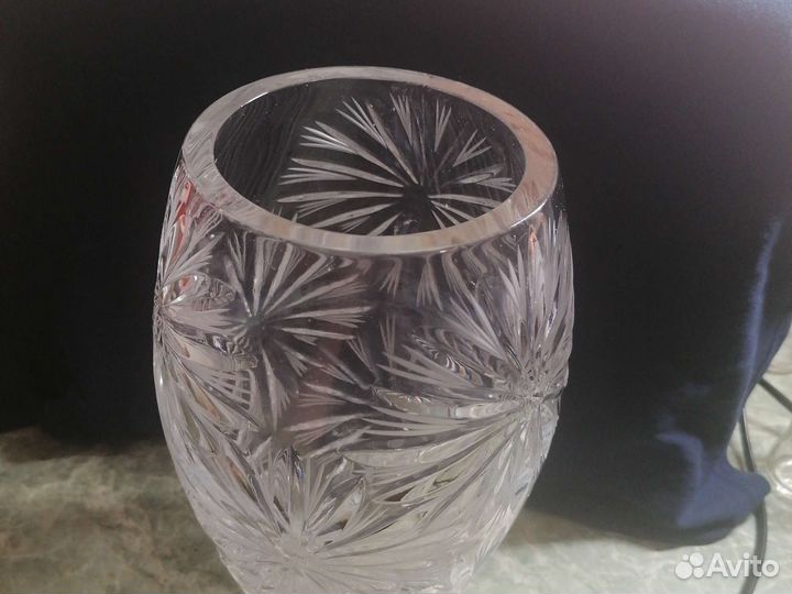 Большая хрустальная ваза СССР