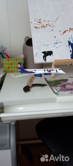 Модель Боинг 757 из бумаги