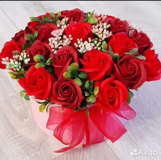 Подарок жене цветы мыльные