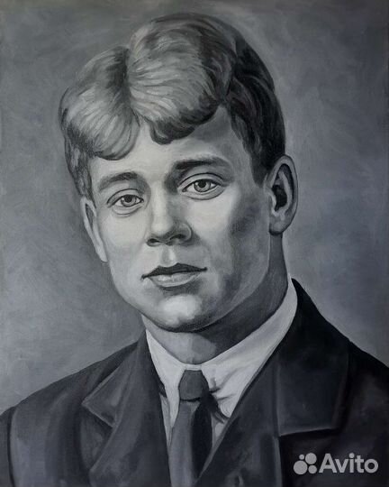 Картина русские писатели, поэты, портрет маслом