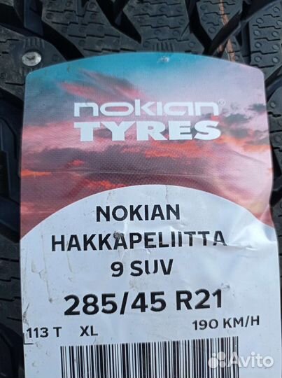 Nokian Tyres Hakkapeliitta 9 SUV 285/45 R21 113T
