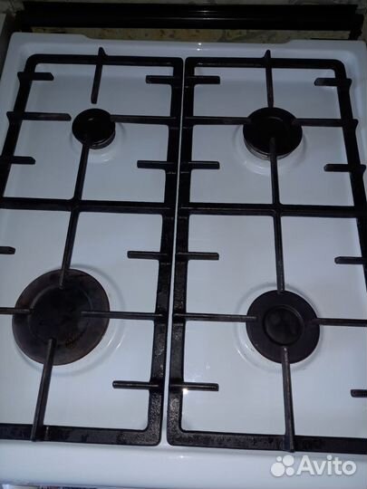 Газовая плита 4 конфорки с вытяжкой