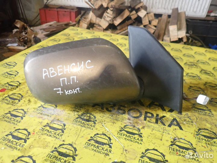 Зеркало правое электрическое для Toyota Avensis II