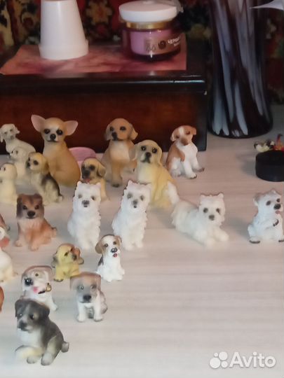 Фигурки(статуэтки) собак разнпород из полистоуна
