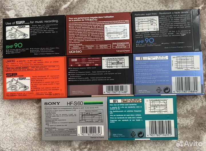 Аудиокассеты sony