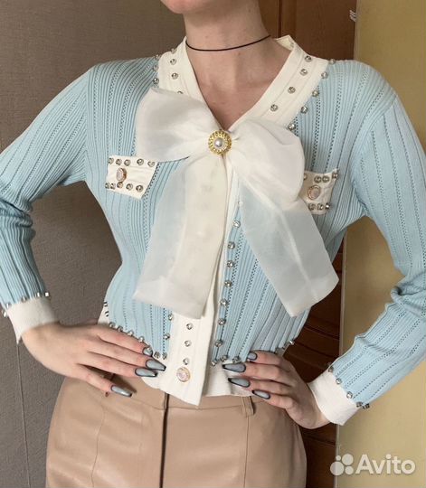 Кофта голубая