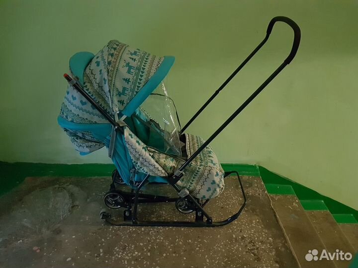 Детские санки с колесами