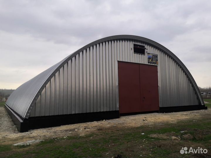 Ангар арочный под ключ