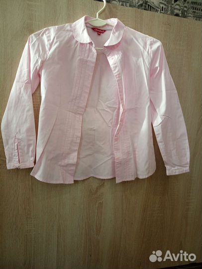 Блузка розовая