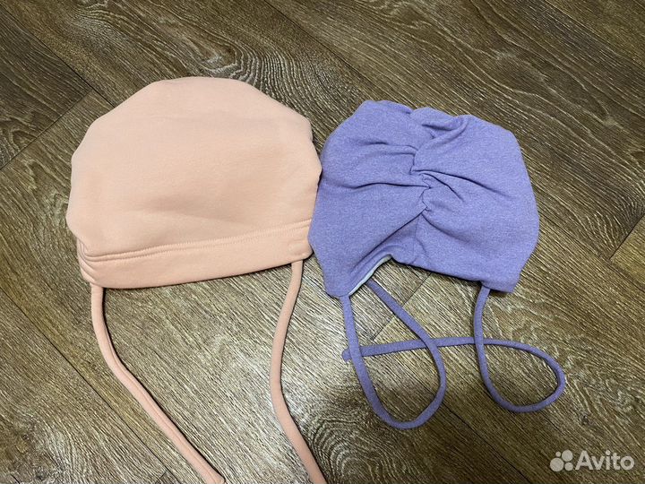 Шапка тюрбан на девочку на весну-осень