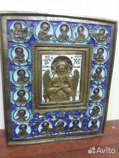 Икона Спас Благое молчание эмаль