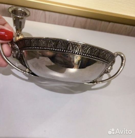 Сахарница из мельхиора СССР