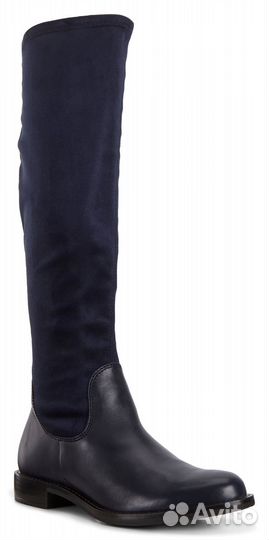 Сапоги ecco sartorelle 25 синего цвета