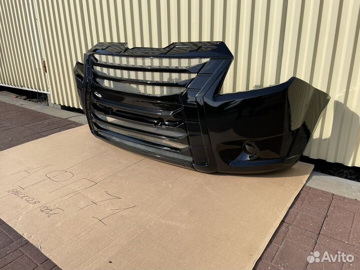 Бампер на Газель Next тюнинг цвет Черный