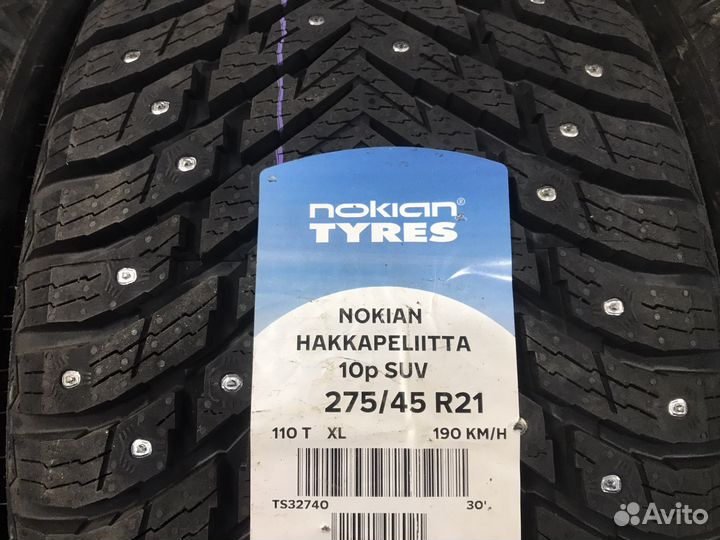 Nokian Tyres Hakkapeliitta 10p SUV 275/45 R21 110T