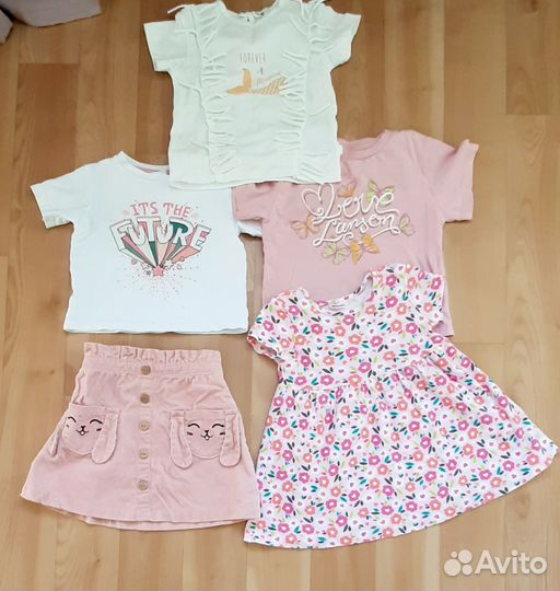 Вещи пакетом для девочки 86 размер