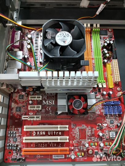 Материнская плата с процессором