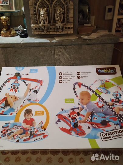 Развивающий коврик yookidoo роботы