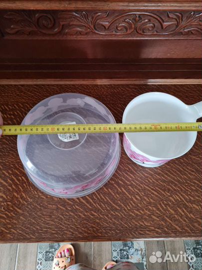 Ковшик и крышка для микроволновки