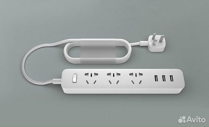 Удлинитель Xiaomi Mi Power Strip(3 розетки+3 USB)