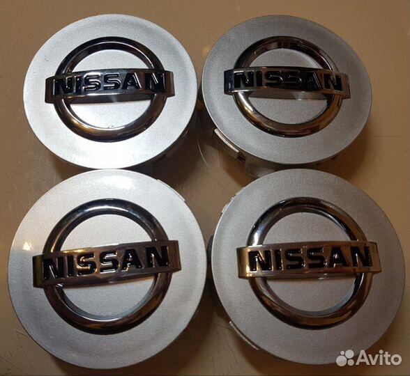 Заглушки колпачки литых дисков Ниссан 70мм