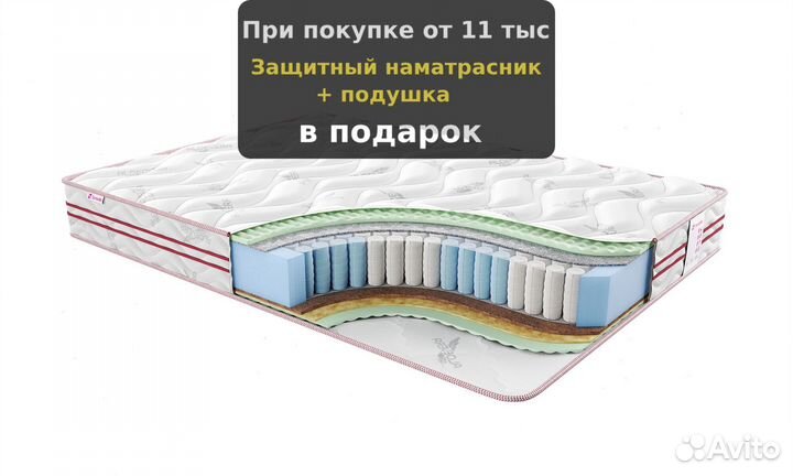 Матрас с ортопедической пеной 160х1900, 180х190