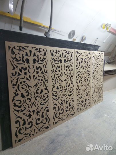 Ширма деревянная резная
