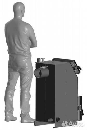 Твердотопливный котел длительного горения