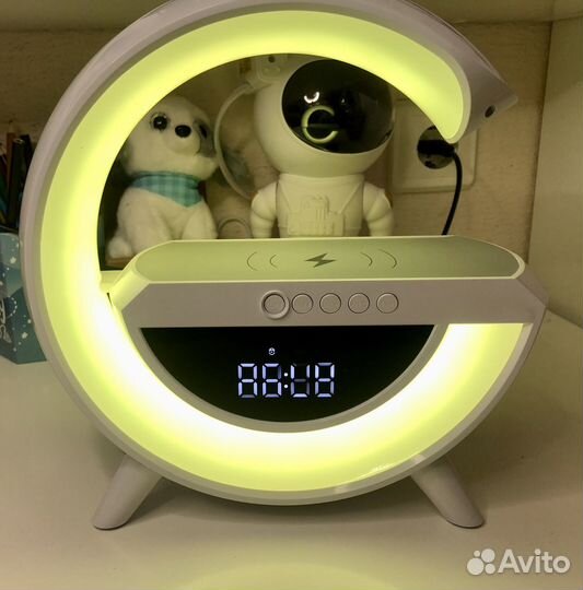 Умный будильник, часы, bluetooth колонка, ночник