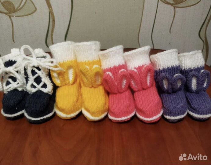 Пинетки для новорождённых мальчиков и девочек