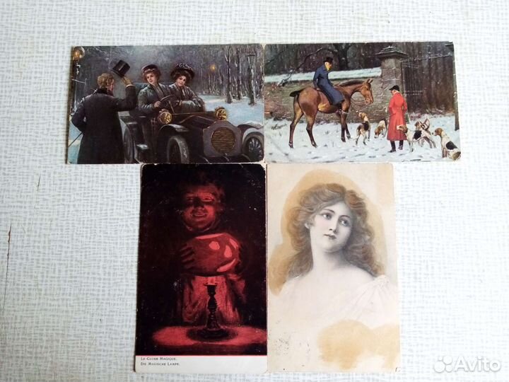 Открытки антикварные. С. Соломко, Д. Кардовский