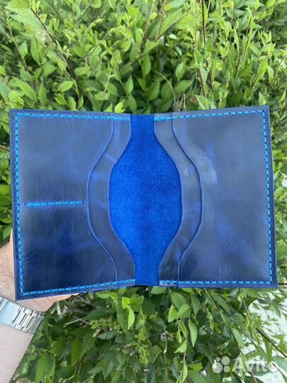 Обложка на паспорт из кожи crazy horse