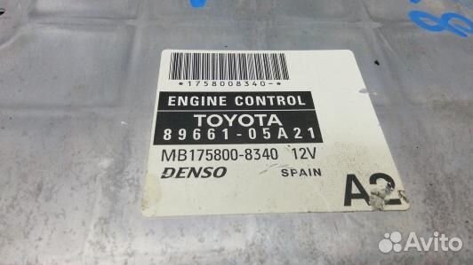 Блок управления двс toyota avensis T25 (6BR08PC01)