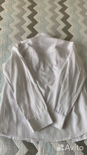 Рубашка для мальчика белая 140