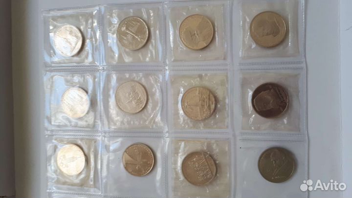 Юбилейные монеты СССР в заводской упаковке пруф