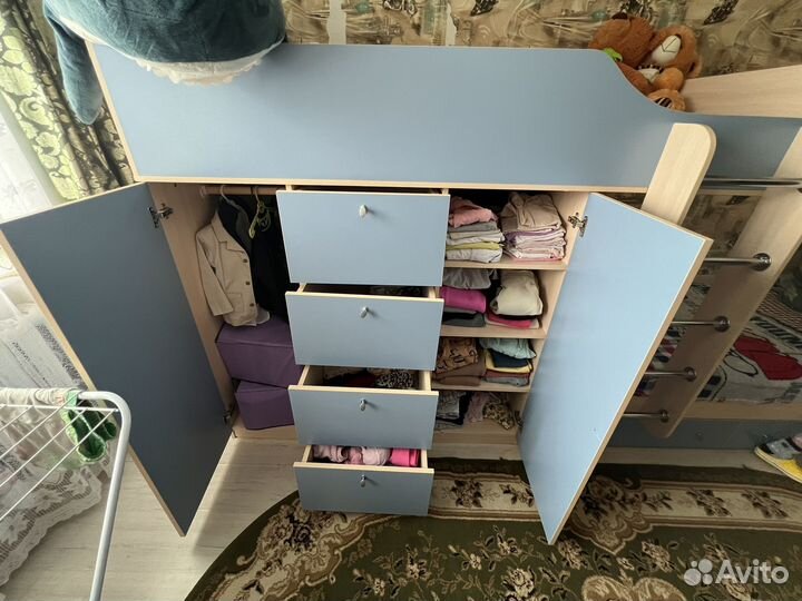 Двухъярусная кровать бу с матрасами