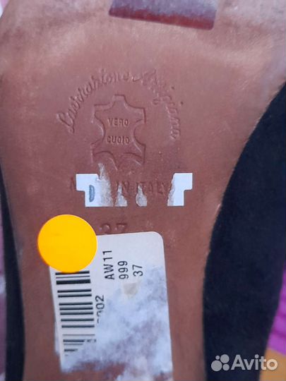 Туфли женские 37 размер натуральная кожа Италия