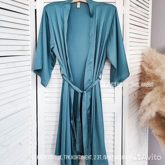 Женский халат шелковый Ocean, M
