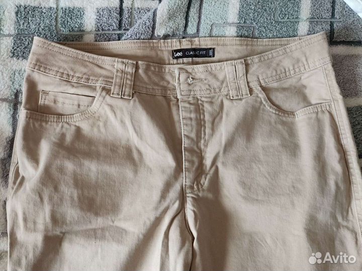 Бежевые новые женские джинсы Lee Classic Fit