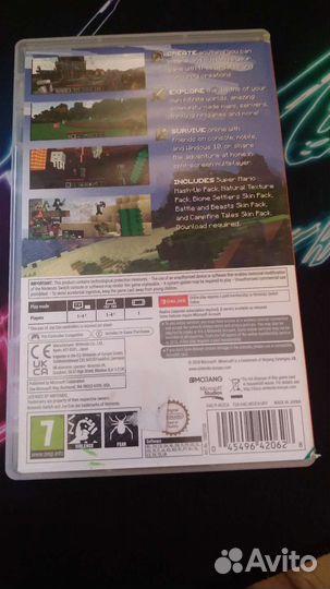 Майнкрафт для nintendo switch картридж