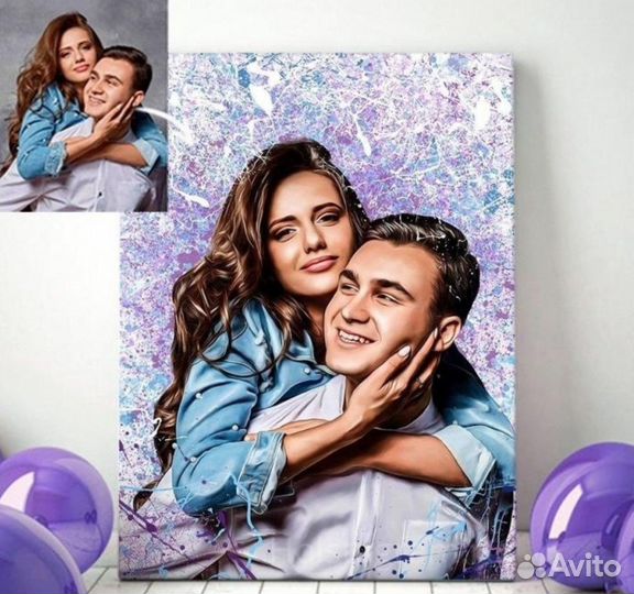 Портрет на холсте 30х40