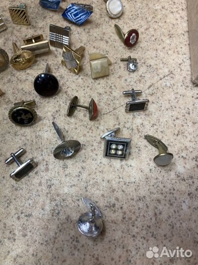 Запонки СССР непарные